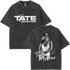 Tate Mcrae Si Près De Ce Que Mademoiselle Possessive Vintage Lavé T-shirts Hommes Femmes Mode Décontracté Coton T-shirts Streetwear Unisexe