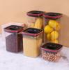 0 6L Storage Airtight Container Plastic Food Storage Box Refrigerator Safe Transparent Square Design with Secure Lid