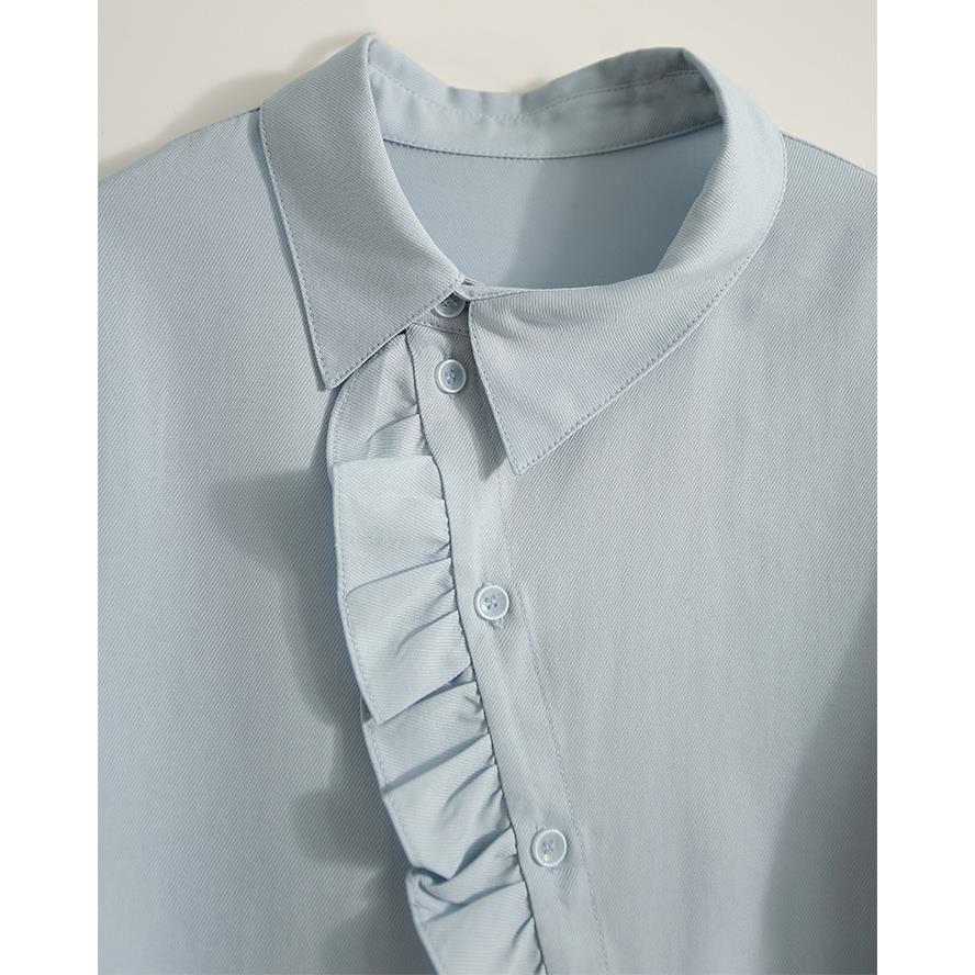 Women's Novel and Feminine Sweet Earrings Shirt