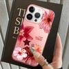 Cherry Flower Print Clear Case for iPhone 17 Pro Max 16 14 11 XR XS 12 13 Pro 15 Plus Air Back Phone Cover