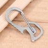 Keyring Bottle Opener Stainless Steel Pocket Keychain Carabiner Multifunctional Practical Mountaineering Buckle Outdoor Gear