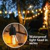 10M Patio String Light Outdoor Garland Lights ,220V Connectable Hanging Light for Backyard Porch Balcony Party Decor, E27