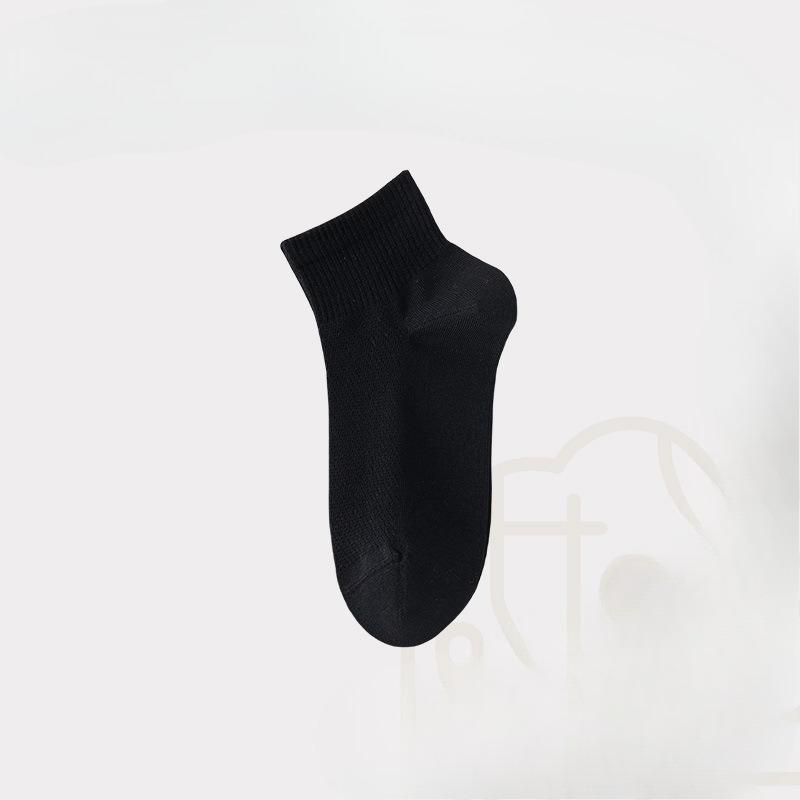 

Sock Children Summer Lightweight Mid-Calf Cotton Breathable Mesh Boneless Cotton Casual Multi-Complimenting Cotton Socks 1 pair чорний