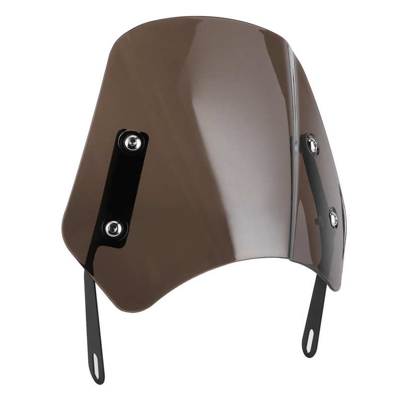 Universal Windshield Wind Deflector Screen Cover Guard With Mounting Bracket for 5-7in Retro Motorbike Motorcycle Accessories
