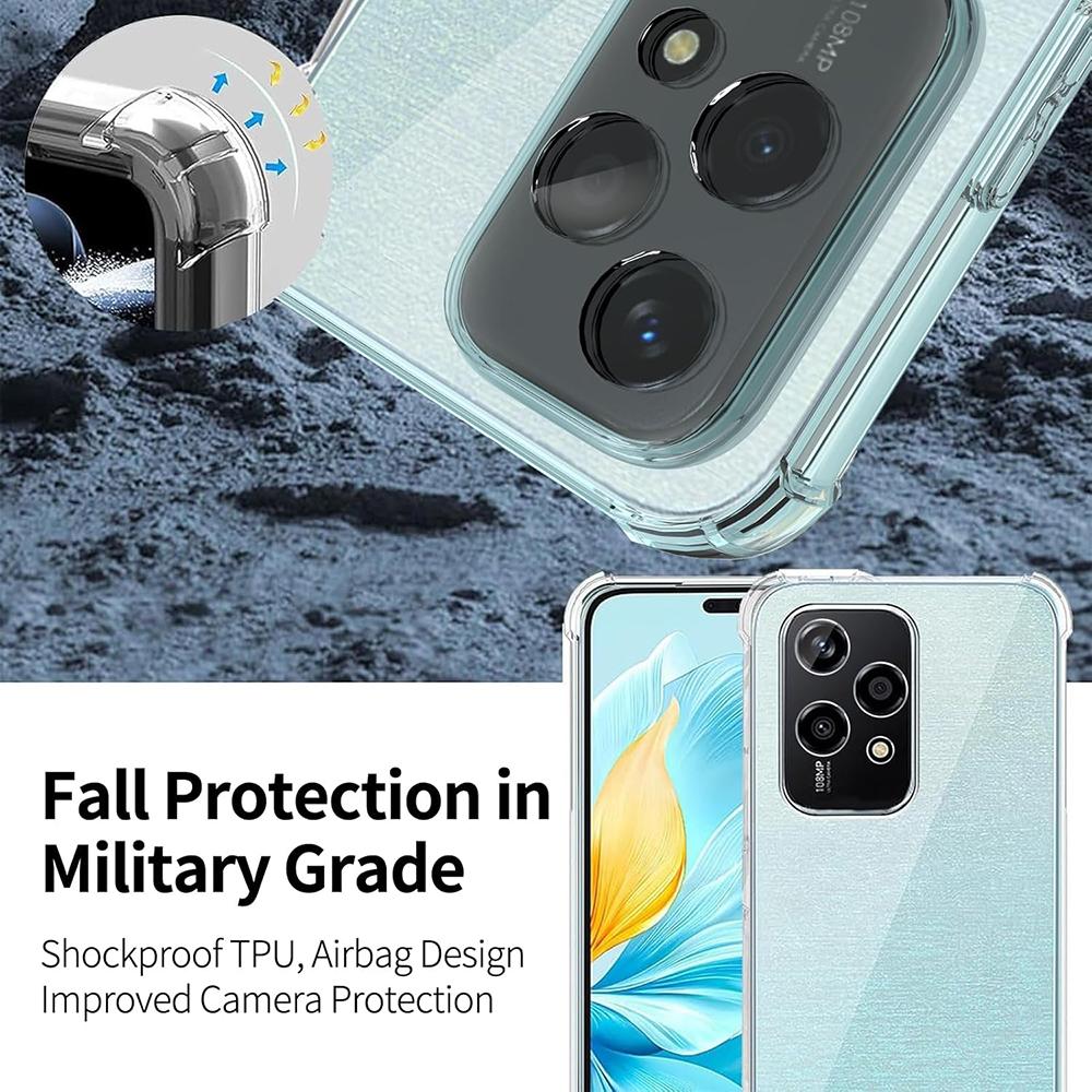 Plain Clear Shockproof Phone Case For Honor 200 300 Pro Ultra Honor200 Smart lite Transparent Silicone TPU Cover
