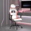 VidaXL Massage Gaming Chair with Footrest Computer Chair Armchair Adjustable Backrest and Footrest Office 345420