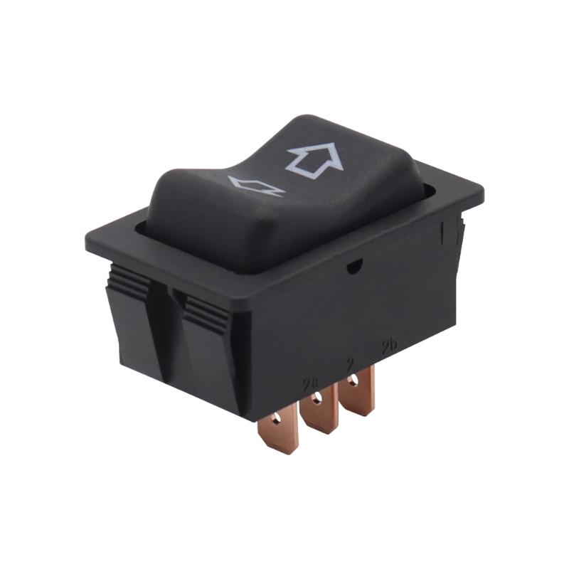 Small 12V/40A Motor Direction Switch with Self Resetting Feature Motor Reversal Switch Plastic for enhances Stability