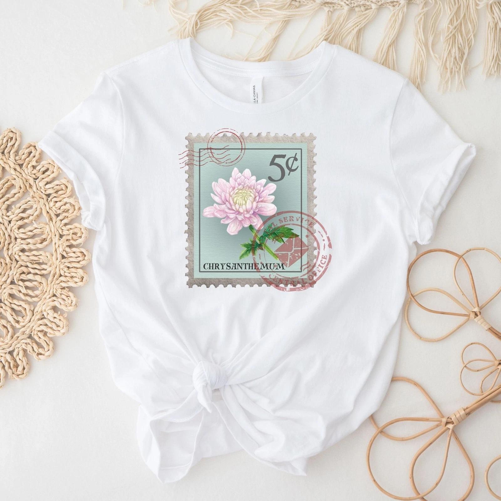November Birth Month Flower Shirt, Chrysanthemum M