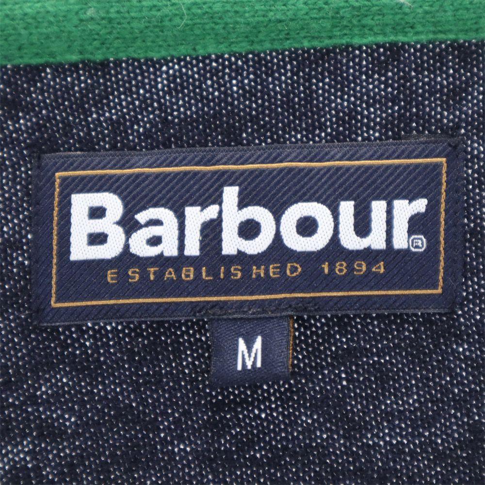 Barbour Wool Long Sleeve Sweater M Navy Knit Men's Used