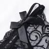 Guifei Man Black Sexy Lace Low-Rise See-Through Women's Triangle Panties