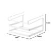 Yamazaki Under-Cabinet Cutting Board & Dishcloth Hanger, Tower, White, 2493
