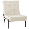 Relax Chair 65 x 79 x 87 cm Cream White Velvet