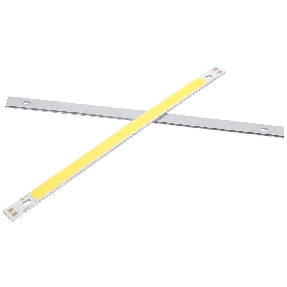 2pcs 10W COB LED Strip Lights Bulb Lamp 12-14V 1000LM for DIY 200x10MM White