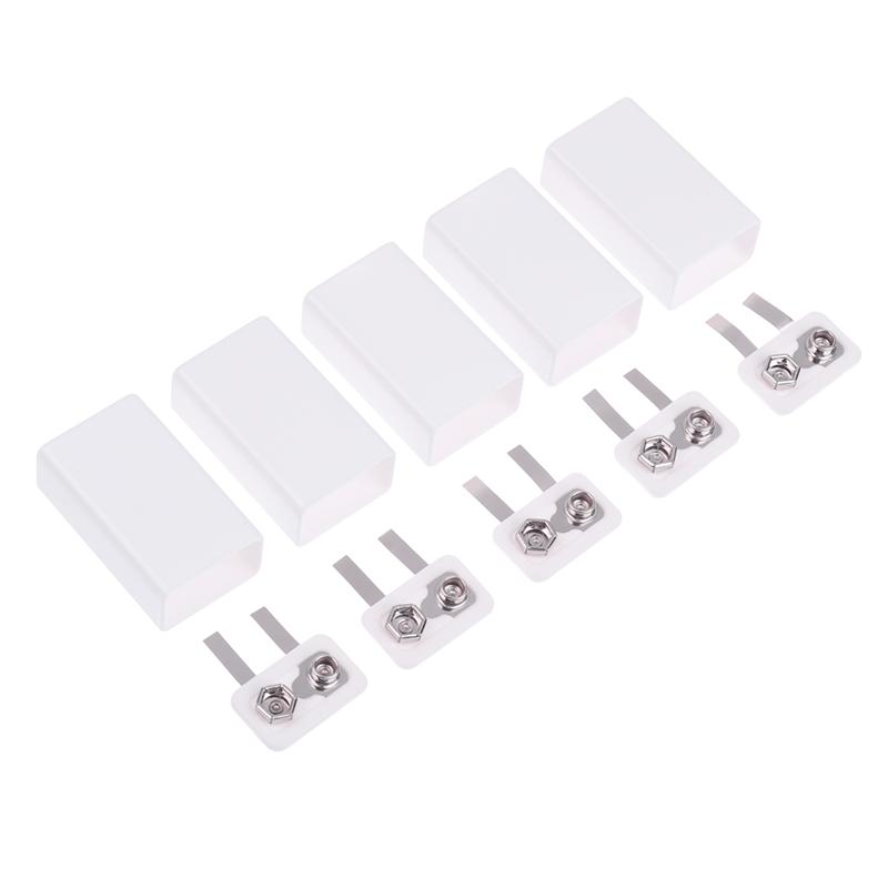 1/5/8 Stück 9V Typ-C Batteriegehäuse 6F22 Lithiumbatterie Aufbewahrungsbox Quadratischer Batteriehalter Tragbarer Batterieclip-Behälter