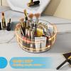 Acrylic Pen Holder, 360 Degree Rotating Pen Organizer, Rotating Desk Acrylic Office Organizer with 6 Compartments, Marker Organizer for Kid, Crayon