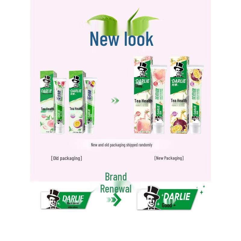 Darlie Tea Polyphenol White Peach Toothpaste Twin Pack