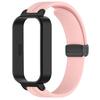 For Xiaomi Smart Band 9 Active/Redmi Band 3 Silicone Watch Band Magnetic Folding Buckle Wrist Strap