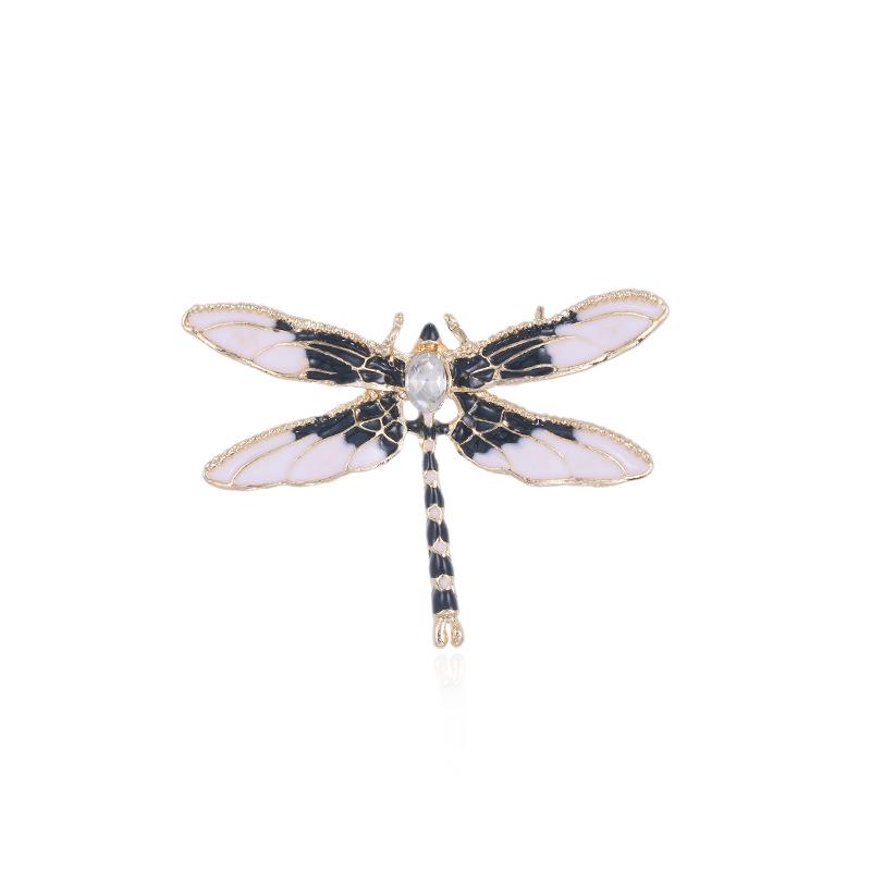 Elegant Rhinestone Dragonfly Brooch: Women's Fashion Accessory & Exquisite Corsage Pin