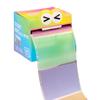 Gradient Retractable Dopamine Sticky Notes - Transparent Frosted, Pearlescent Material; No-Residue High-Value Memo Pads