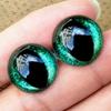 20pcs/set with Golden Onion Gasket Safety Glitter Eyes Crafts Puppet Colored Eyes Accessories