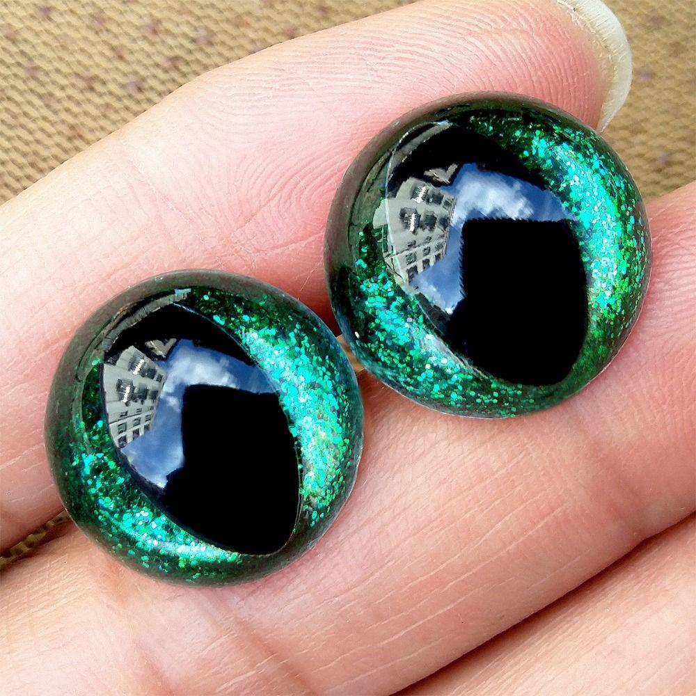 20pcs/set with Golden Onion Gasket Safety Glitter Eyes Crafts Puppet Colored Eyes Accessories