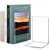 Transparent Acrylic L-shaped Book Stand and Bookend