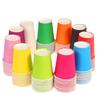 DIY Colored Paper Cups for Kids' Crafts – 10 Vibrant Colors, Thickened for Durability