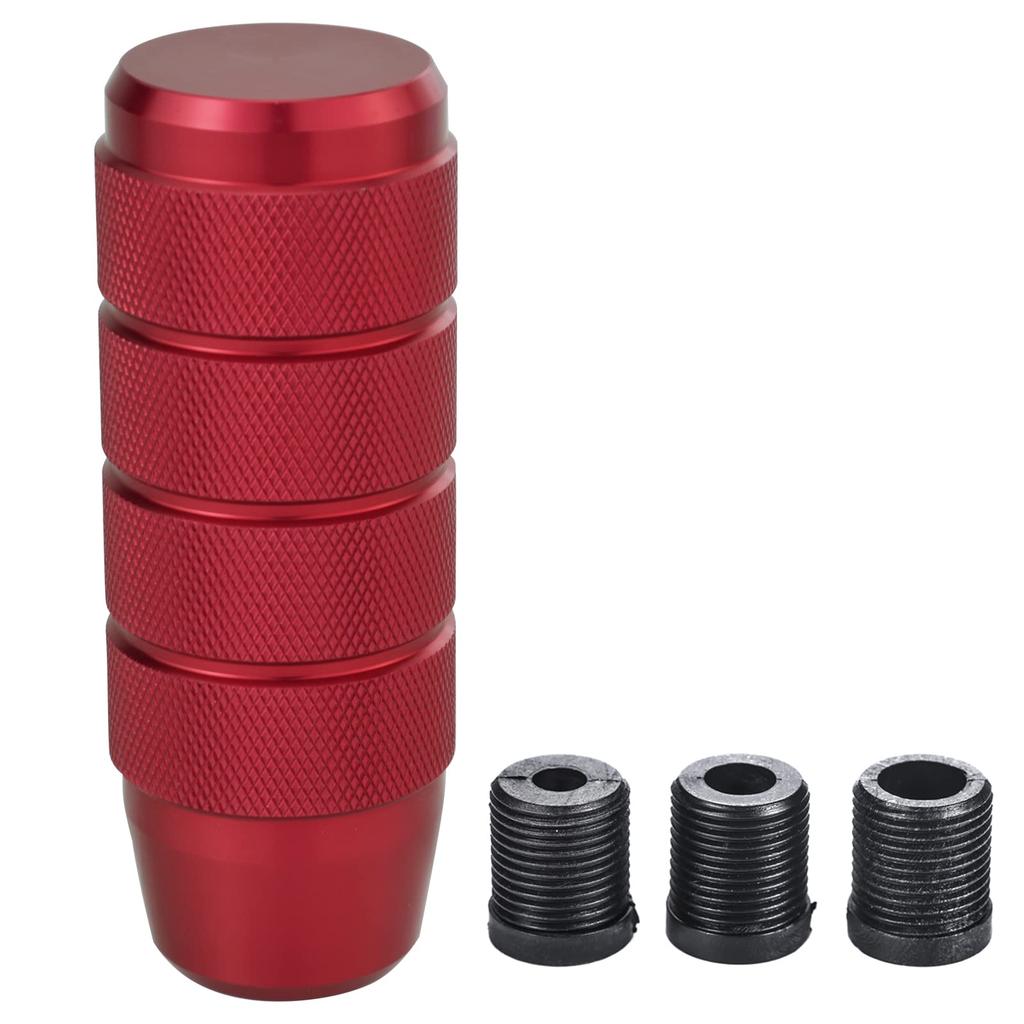 Arenbel Alloy Car Shift Knob Gear Stick Shifter Lever Knob Manual Automotive Universal Red