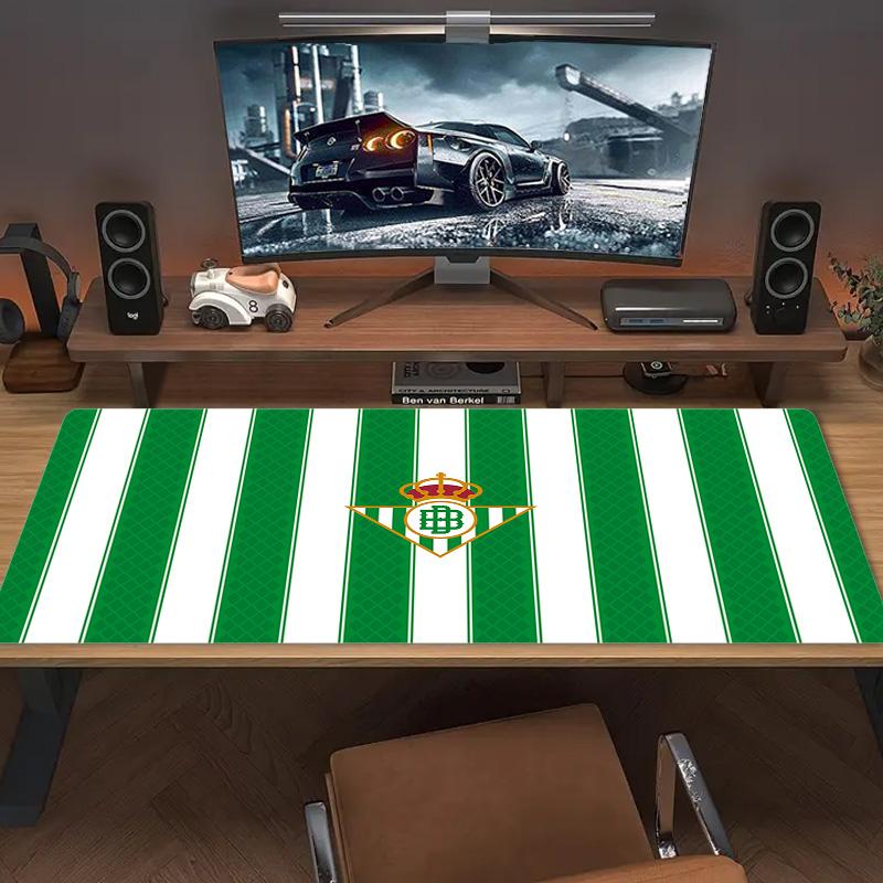 Real Betis Color Mouse Pad Large Gaming Table Cushion Non-slip Laptop Tablet Big Mousepad XXL Mat Mini PC Playmat With Lock edge