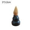 Mini Backflow Incense Burners Multiple Ceramic Cone Incense Holder Small Buddha Hand Desk Ornaments Home Mustard Zen Decoration
