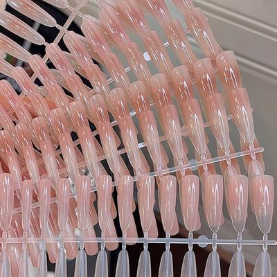 30 sztuk Paznokcie Żelowe Kolor Gradientowy Nude Press-On Szybkie Przedłużanie Matowe Noszone Paznokcie Sztuczne Naturalne Wielostylowe Końcówki do Paznokci Pełne Pokrycie