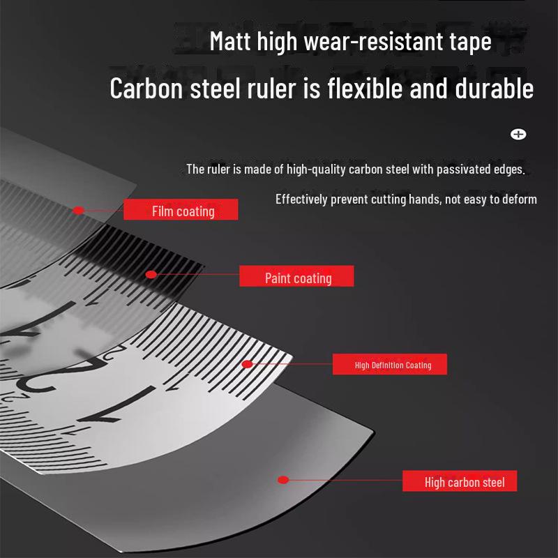 Shida High Precision Portable Steel Tape Measure - 5m for Home, Construction, Woodworking (Models: 91314AB, 91334A, 91342A)