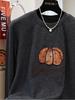 Plus Size 240 Jin Pumpkin Print Thermal Long Sleeve Women's Warm Shirt for Autumn Winter