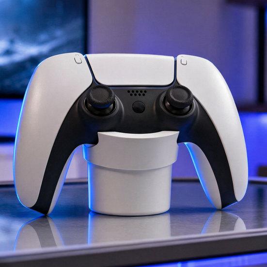 Yousheng Game Pad Slot, Cylindrical Shape Game Console Handle Holder, 3D Printed Smooth Edges Non-slip