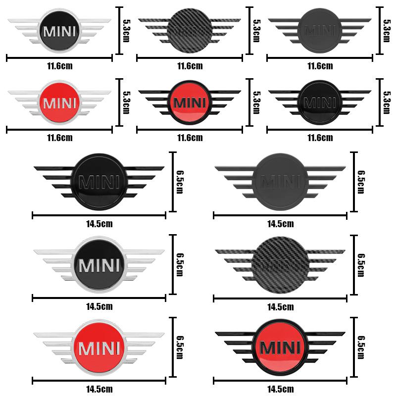 11,6 cm 14,5 cm Logo na přední kapotu auta Zadní emblém na kufr Samolepka Příslušenství Pro Mini Cooper R55 R56 R57 R58 R59 F54 F55 F56 F60