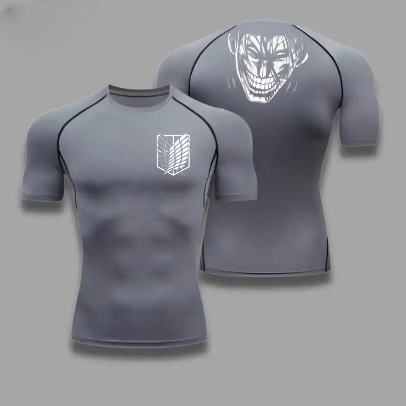 Wings of Freedom Graphic Compression Shirts Men Gym Workout Running Tshirt Summer Quick Dry Tees Tops Short Sleeve Rash Guard