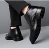 Men's High Top Business Formal Leather Shoes - Warm Winter Non-Slip Wool Velvet Lined