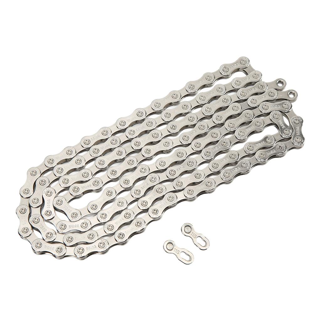 Bike Chain Silvery High Carbon Steel 11 Speed Mountain Road Bicycle Chain for VG SPORTS