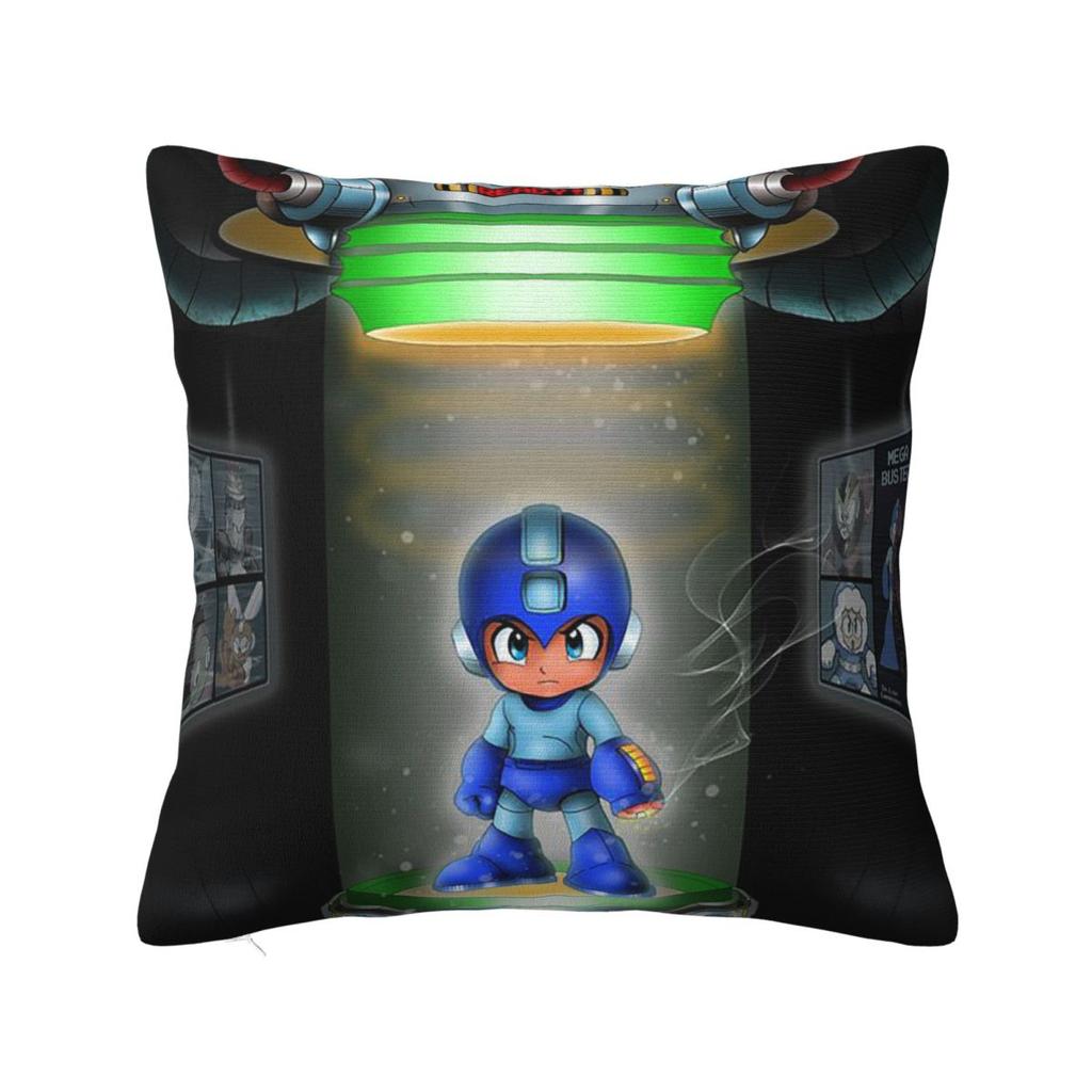 Megaman Video Game Mega Man  Square Pillowcase Cushion Cover Pillow Case Throw Pillow Cover for Home Bedroom Car