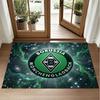 Borussia Mönchengladbach Design Crystal Velvet Rug Soft Decorative Mat for Bedroom Entrance