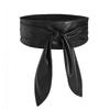 Double-sided Wide Women's Waist Seal Soft and Versatile Elegant Bow Ribbon Super Long Knot Belt European and American Beautiful