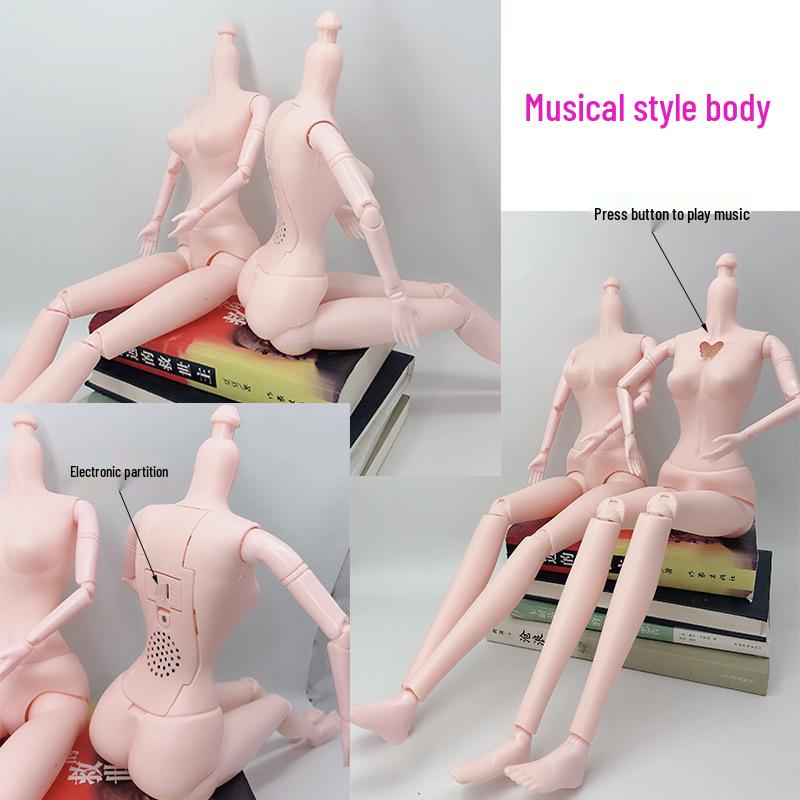 22-Zoll BJD Puppenkörper mit beweglichen Gelenken und individuellem Make-up - Prinzessinnen-Accessoires enthalten