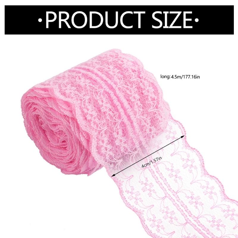 Water Soluble Lace 4cm Width Ideal For Clothing Sewing Craft Projects And Decorative Use Polyester Fabric