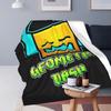 Videospiel Geometry Dash Decke Weich Warm Flanell Überwurfdecke Plüsch für Bett Wohnzimmer Picknick Reise Zuhause Sofa