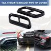 AA92-For C-Class W206 C200 C260 C300 + AMG Car Tail Throat Exhaust Pipe Muffler Tip Cover ABS