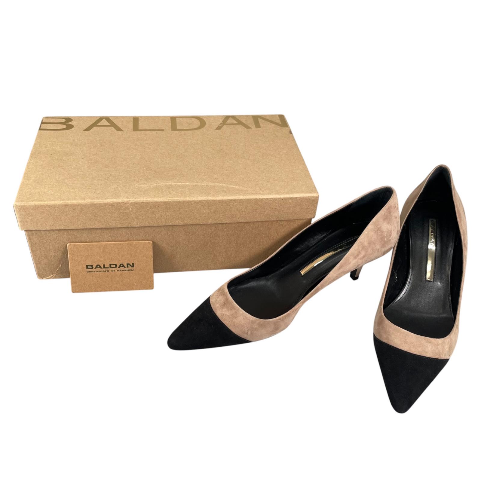 Barudan  1595 Pumps beige Women JP23.5 Two-tone pointed toe used