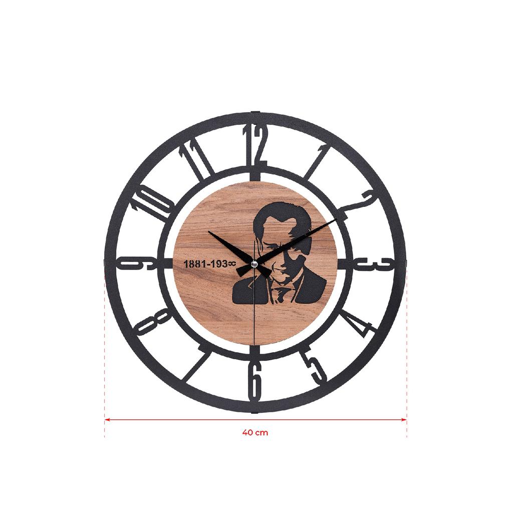 41 cm große, dekorative Wanduhr mit fließendem Sekundenmechanismus und geräuschlosem Mechanismus
