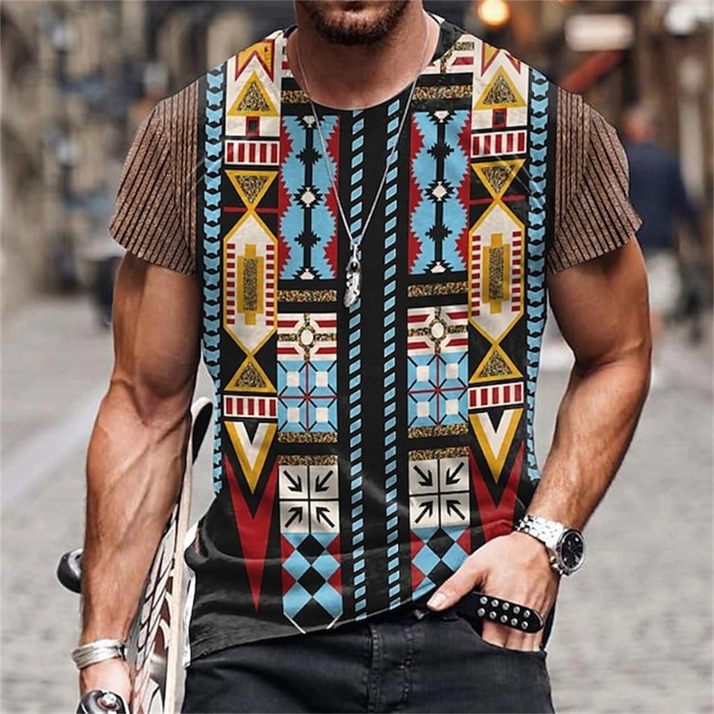 Men's Unisex T shirt Tee Graphic Prints Crew Neck  3D Print Outdoor Street Short Sleeve Print Clothing T-Shirt For Men