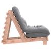 Vidaxl Sofa Rozkładana Futon, Z Materacem, 60X206X11 Cm, Daglezjowa