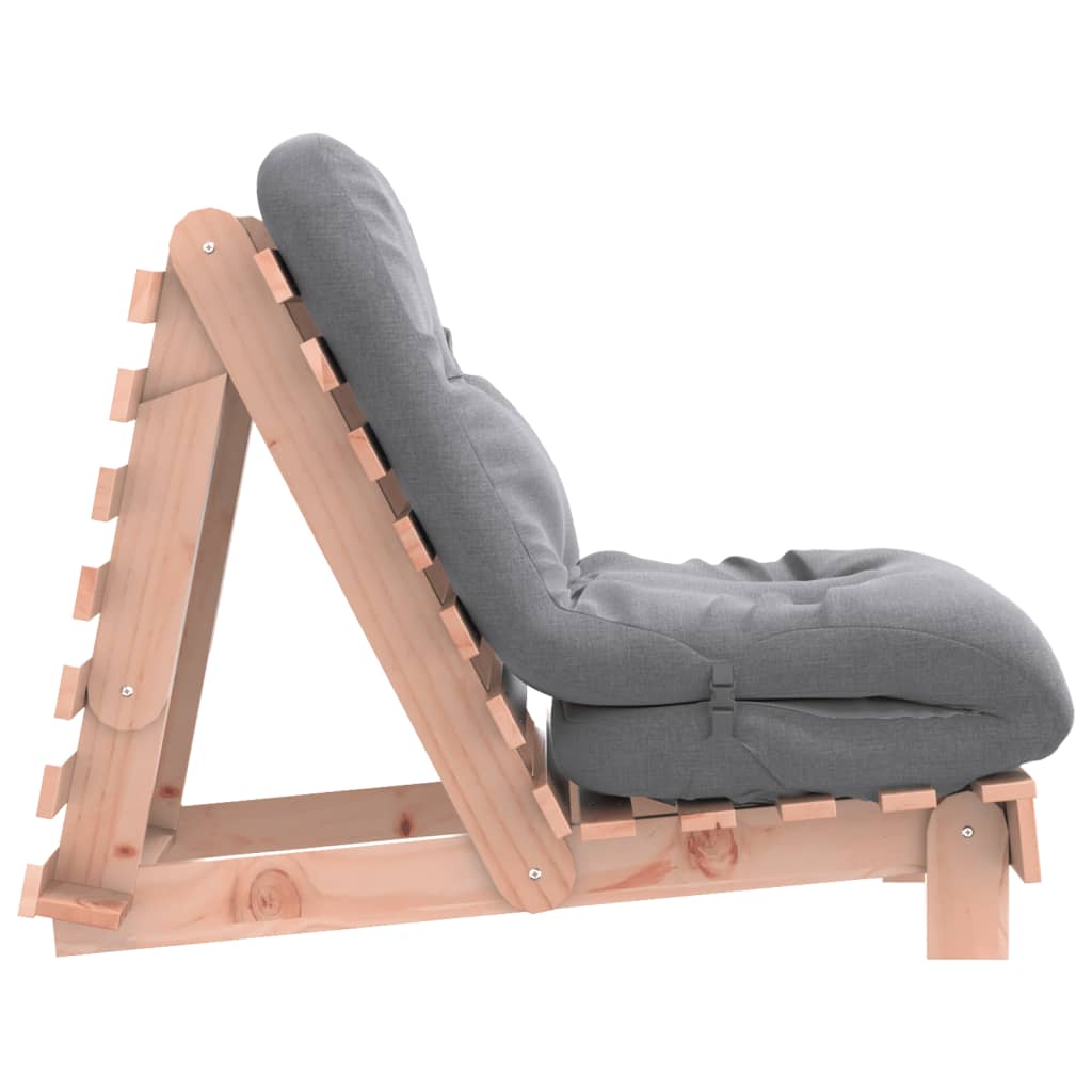 Vidaxl Sofa Rozkładana Futon, Z Materacem, 60X206X11 Cm, Daglezjowa